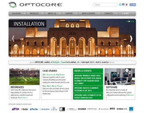 OPTOCORE LAUNCHES NEW WEBSITE | Optocore | Fiber Audio Solutions