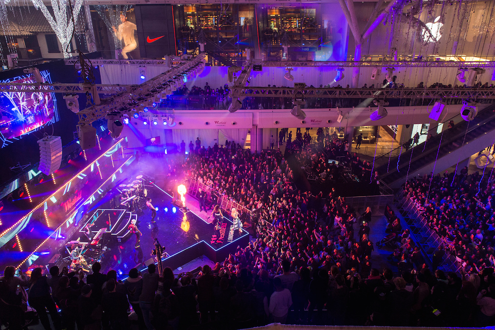 Live Production Case Study – Westfield Shopping Mall, London